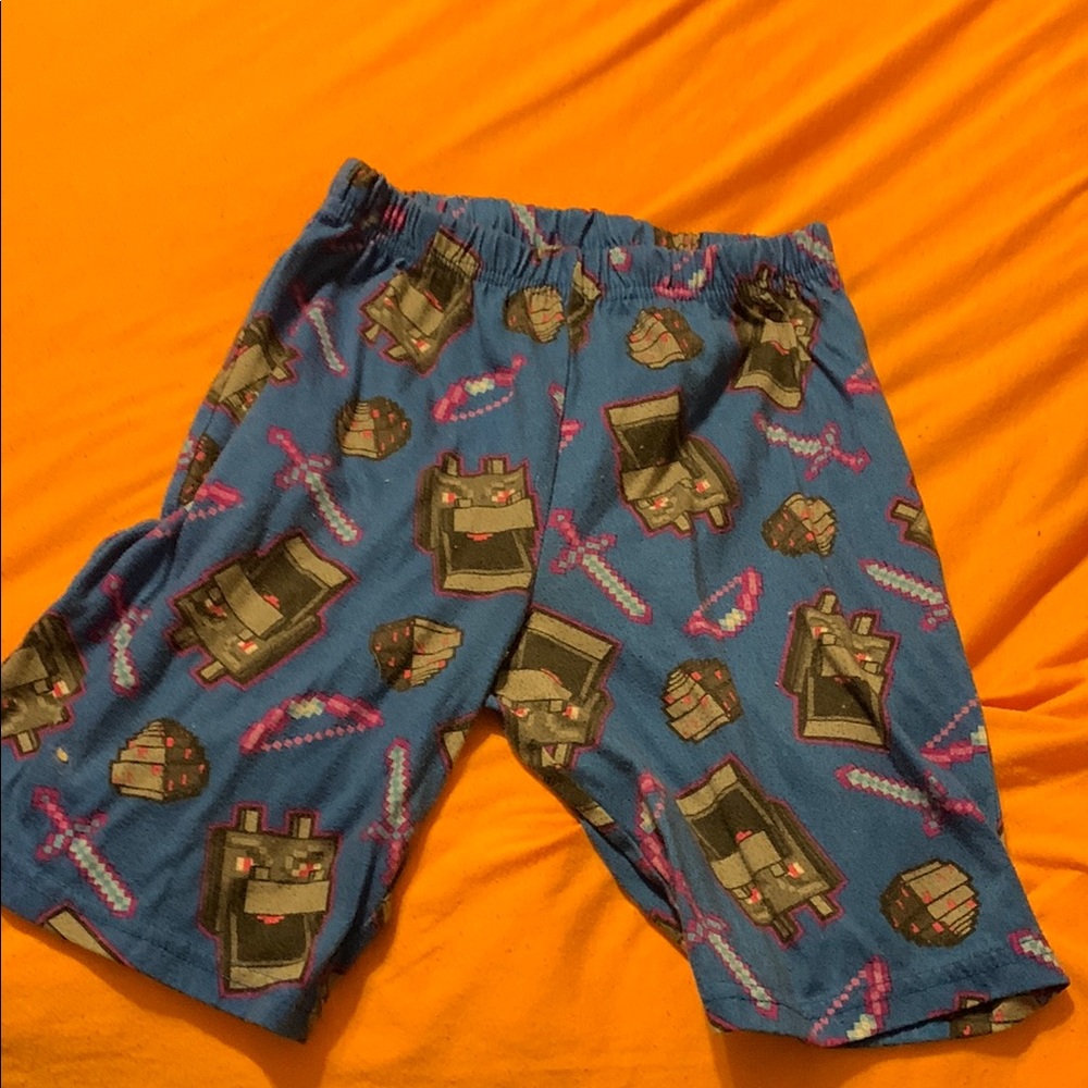 Nintendo Gray and Blue Pajama Bottoms Comfortable Lounge Wear